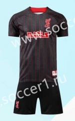 ( Without Brand Logo ) Joint Version 2023-2024 Liverpool Black&Red Soccer Uniform-9031