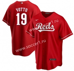 2023 City Edition Cincinnati Reds Red #19 MLB Jersey