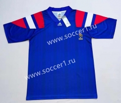 Retro Version 92-94 France Home Blue Thailand Soccer Jersey AAA-2390