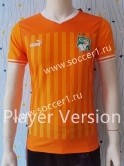 Player Version 2023-2024 Ivory Coast Orange Thailand Soccer Jersey AAA-807