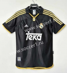 Retro Version 98-00 Real Madrid Away Black Thailand Soccer Jersey AAA-811