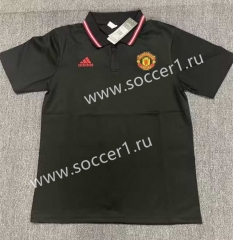2023-2024 Manchester United Black Thailand Polo Shirt-1905