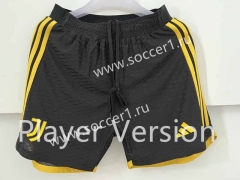 Player Version 2023-2024 Juventus Black Thailand Soc0cer Shorts-6886