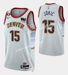 2023 City Version Denver Nuggets White #15 NBA Jersey-SN