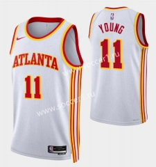 2023 Common Version Atlanta Hawks White #11 NBA Jersey-SN