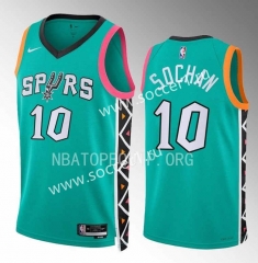 2023 San Antonio Spurs Green #10 NBA Jersey-SN