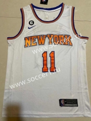 2023 City Version New York Knicks White #11 NBA Jersey-1380