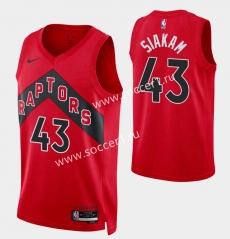 2023 Logo Version Toronto Raptors Red #43 NBA Jersey-SN