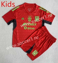 2023-2024 Tigres UANL Goalkeeper Red Kids/Youth Soccer Uniform-AY
