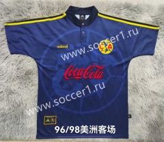 Retro Version 98-99 Club America Away Royal Blue Thailand Soccer Jersey AAA-9755