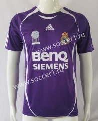Retro Version 2006 Real Madrid Away Purple Thailand Soccer Jersey AAA-503