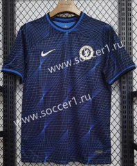 (S-4XL) 2023-2024 Chelsea Away Blue&Black Thailand Soccer Jersey AAA-9171