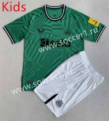 2023-2024 Newcastle United Away Green Kids/Youth Soccer Uniform-AY