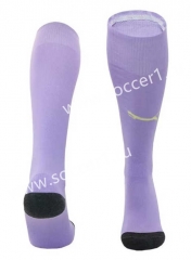 2023-2024 Manchester City Goalkeeper Purple Soccer Socks