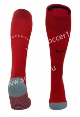 2023-2024 Atletico Madrid Home Red Soccer Socks