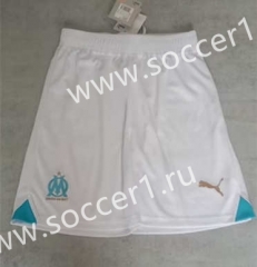 2023-2024 Olympique Marseille Home White Thailand Soccer Shorts-2886