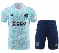 2023-2024 Ajax Blue&White Thailand Soccer Uniform-4627