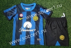 2023-2024 Inter Milan Home Blue&Black Soccer Uniform