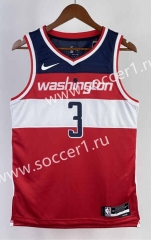 2023 Washington Wizards Away Red #3 NBA Jersey-311