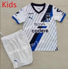 2023-2024 Monterrey Away White Kids/Youth Soccer Uniform-912