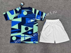 2023-2024 Special Version Inter Milan Blue&Green Soccer Uniform-8975
