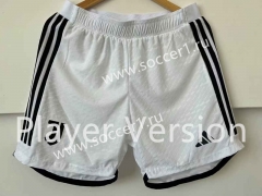 Player Version 2023-2024 Juventus Home White Thailand Soc0cer Shorts-6886