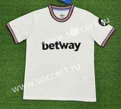 (S-4XL) 2023-2024 West Ham United 2nd Away White Thailand Soccer Jersey AAA-403