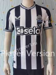 Player Version 2023-2024 Newcastle United Home Black&White Thailand Soccer Jersey AAA-807