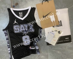 2023 Declaration Edition AJ San Antonio Spurs Black #9 NBA Jersey-SN