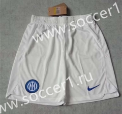 2023-2024 Inter Milan Away White Thailand Soccer Shorts-2886