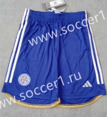2023-2024 Leicester City Home Blue Thailand Soccer Shorts-2886