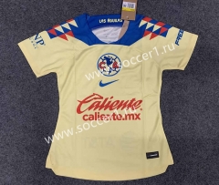 2023-2024 Club America Home Yellow Women Thailand Soccer Jersey AAA-GB