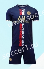 (Without Brand Logo) 2023-2024 Special Version Paris SG Royal Blue Soccer Uniform-1506