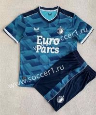 2023-2024 Feyenoord RotterdamAway Blue Soccer Uniform-AY