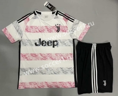 (Without Brand Logo) 2023-2024 Juventus Away White Soccer Uniform-1506