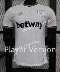 Player Version 2023-2024 West Ham United White Thailand Soccer Jersey AAA-888