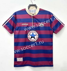 Retro Version 95-97 Newcastle United Away Blue&Red Thailand Soccer Jersey AAA-811