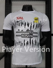 Player Version 2023-2024 Al Ittihad Saudi Arabia Away White Thailand Soccer Jersey AAA-888