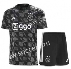 2023-2024 Ajax 2nd Away Black Soccer Uniform-718