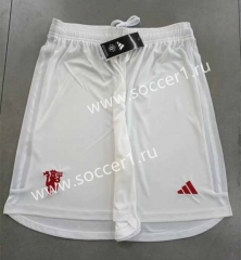 2023-2024 Manchester United 2nd Away White Thailand Soccer Shorts-2886