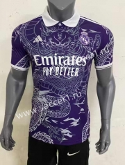 2023-2024 Real Madrid Purple Dragon Pattern Thailand Soccer Jersey AAA-416