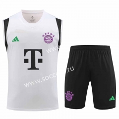 2023-2024 Bayern München White Soccer Vest Uniform-418