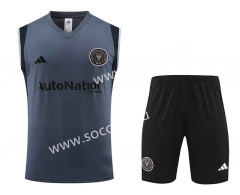 2023-2024 Inter Miami FC Light Grey Thiland Soccer Vest Uniform-4627