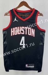 2024 Houston Rockets Black #4 NBA Jersey-311