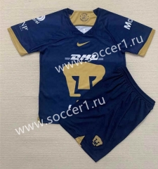 2023-2024 Pumas UNAM Away Royal Blue Soccer Uniform-AY