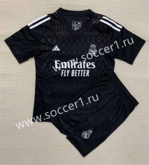 2023-2024 Real Madrid Goalkeeper Black Soccer Uniform-AY