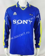 Retro Version 96-97 Juventus Blue LS Thailand Soccer Jersey AAA-503