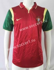Retro Version 1999 Portugal Home Red Thailand Soccer Jersey AAA-503