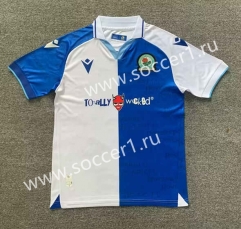 2023-2024 Blackburn Rovers Home Blue&White Thailand Soccer Jersey AAA-512