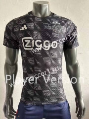 Player Version 2023-2024 Ajax Black Thailand Soccer Jersey AAA-518